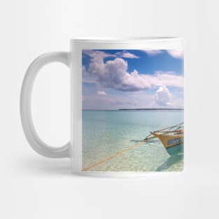 Boat in Aqua Waters Mug